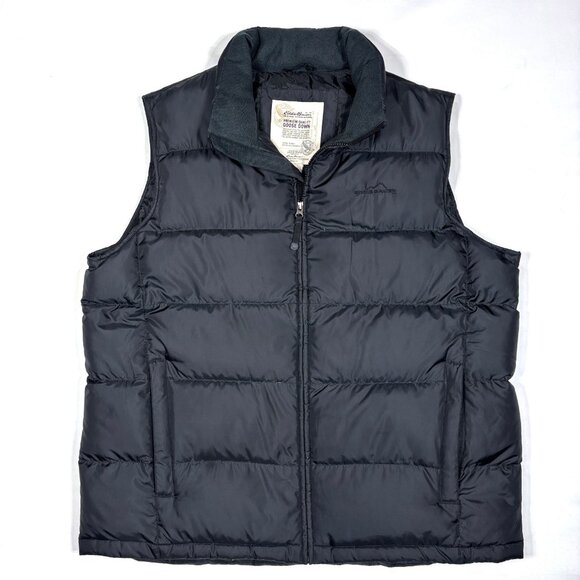 Eddie Bauer Premium Quality Goose Down Quilted Puffer Vest Jacket Mens XL Tall - Picture 1 of 8